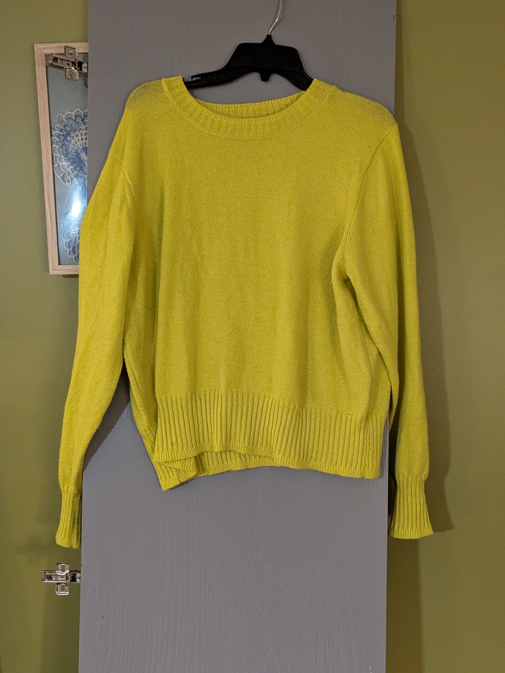Sonoma Bright Lime Crewneck Sweater